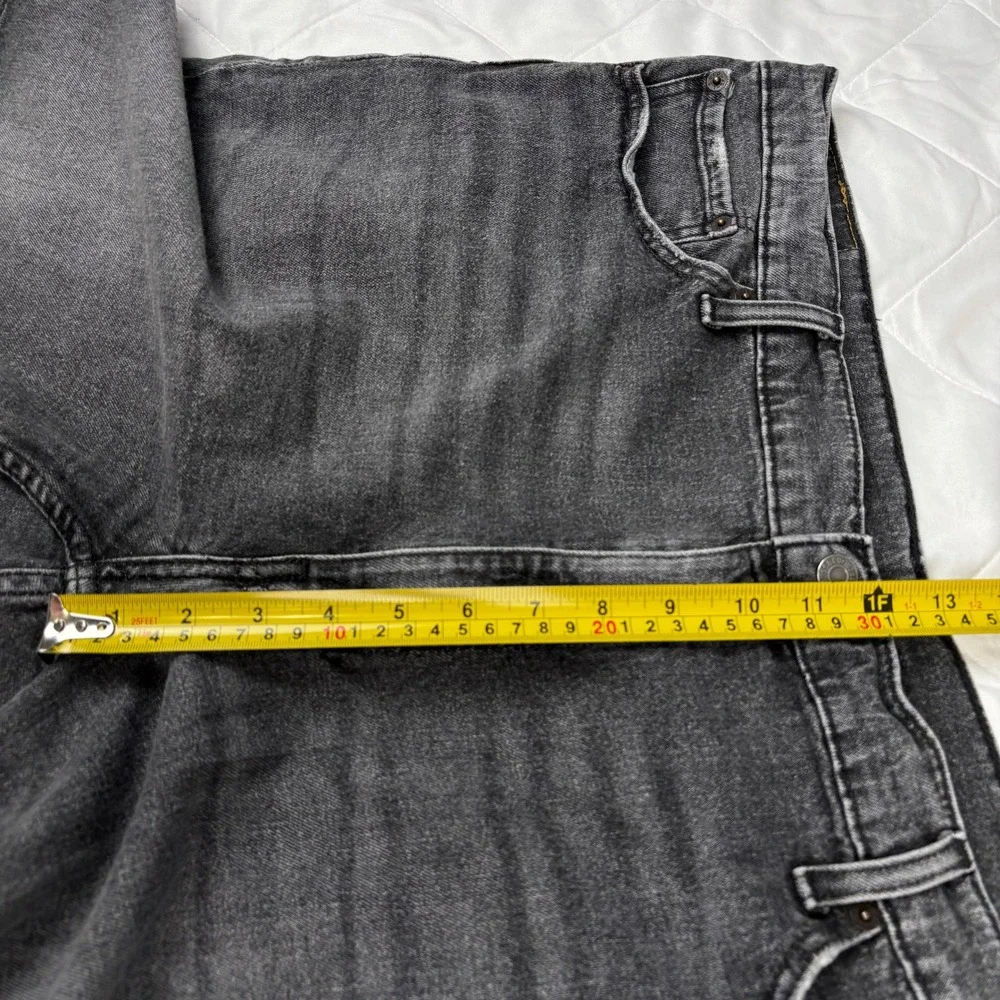 Levis 511 Slim Fit Denim Shorts Mens 42 Washed Black‎ Gray Stretch Jean Shorts